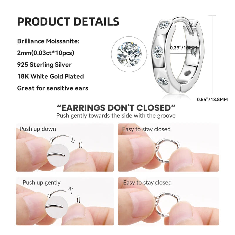 OLA Moissanite Earring