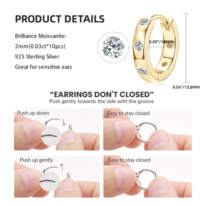 OLA Moissanite Earring