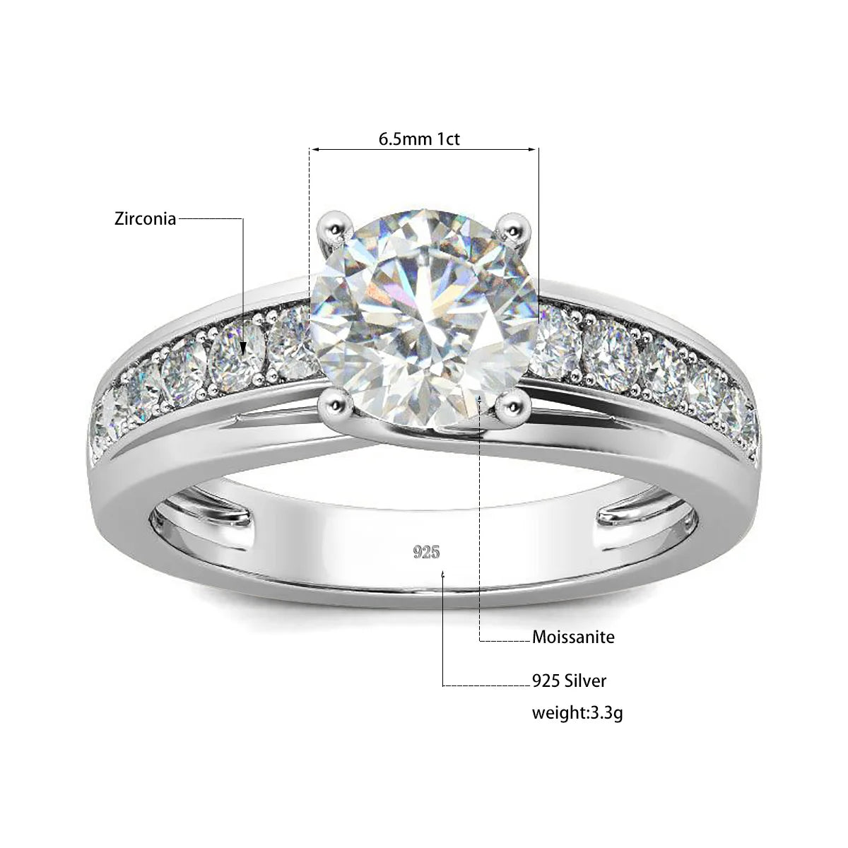 OLA Moissanite Ring