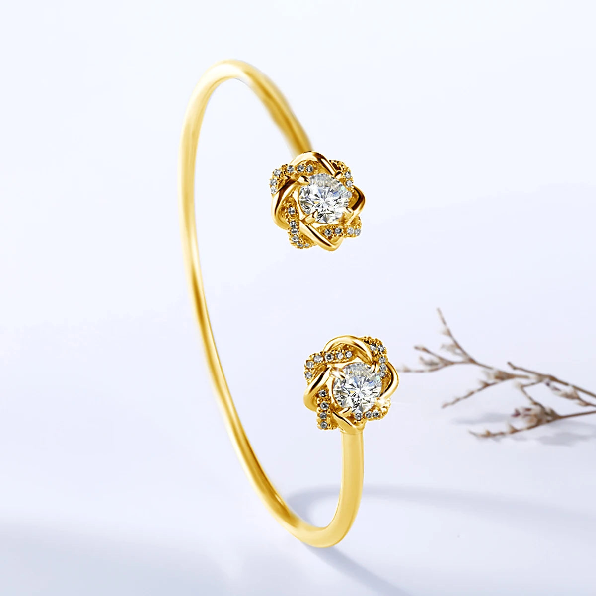 OLA Moissanite Bangle Bracelet