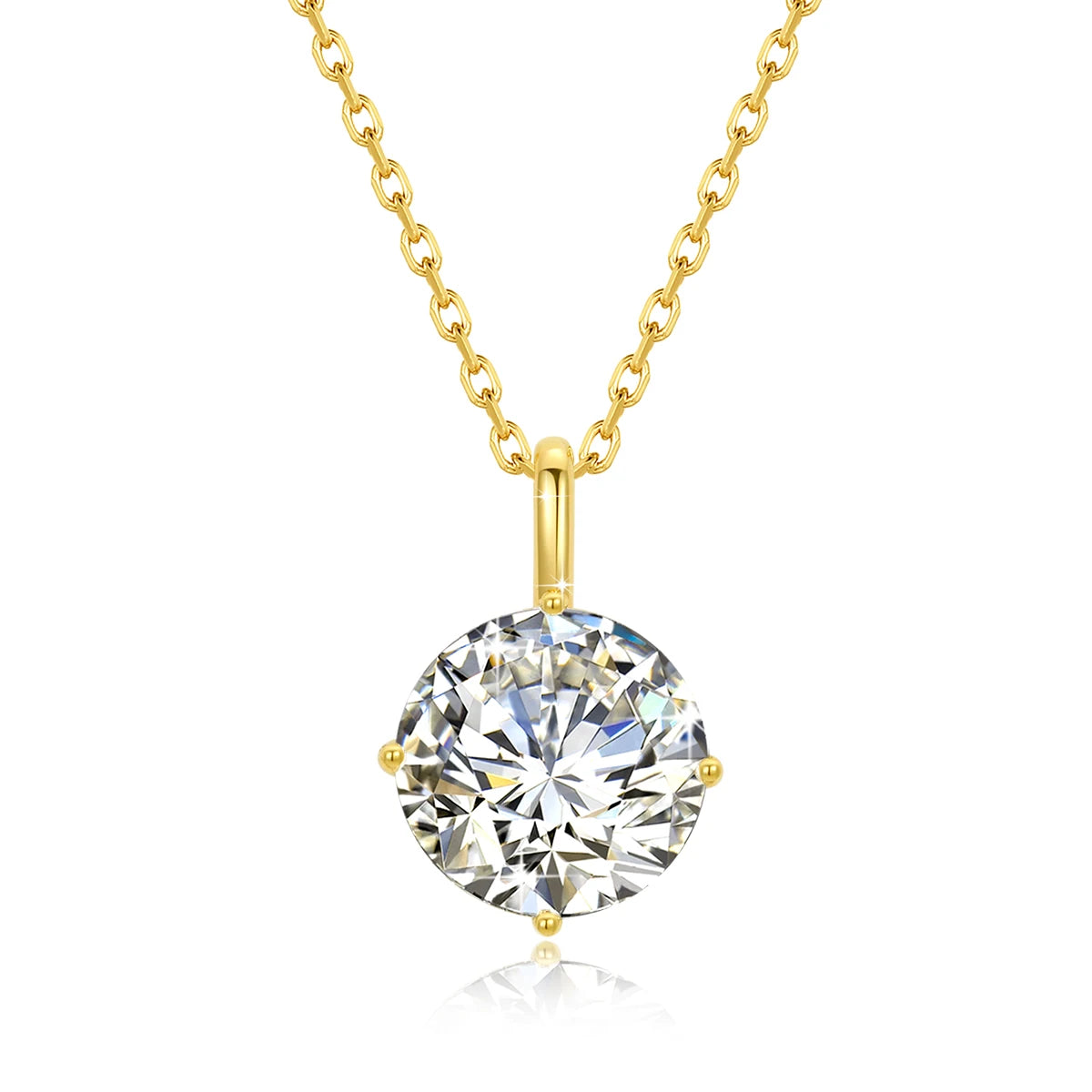 OLA 14K Gold Moissanite Necklace